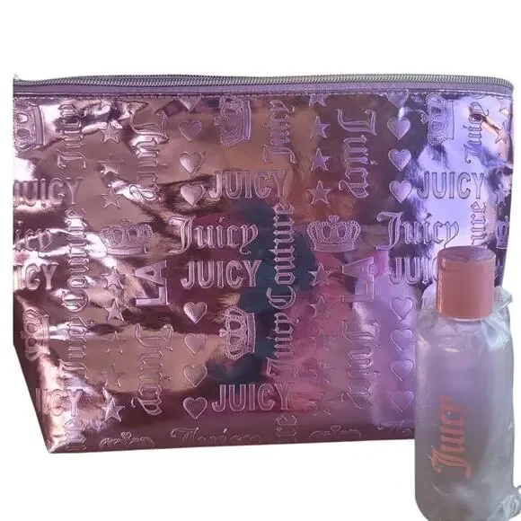 Juicy Couture Makeup Bag NWOT Pink - Picture 3 of 7